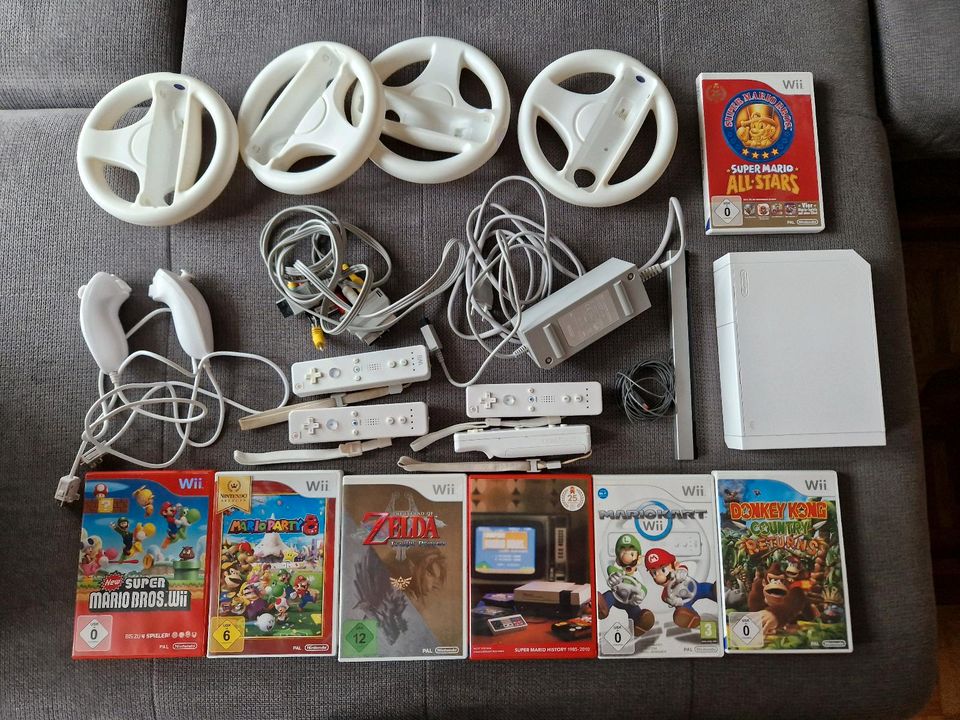 Wii Konsole + jede Menge Zubehör und 7 Spiele in Hessen - Neukirchen | Wii  Konsole gebraucht kaufen | eBay Kleinanzeigen ist jetzt Kleinanzeigen