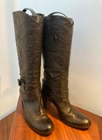 Lederstiefel Stiefel dunkelbraun Absatz 9cm Vero Cuoio Hessen - Karben Vorschau