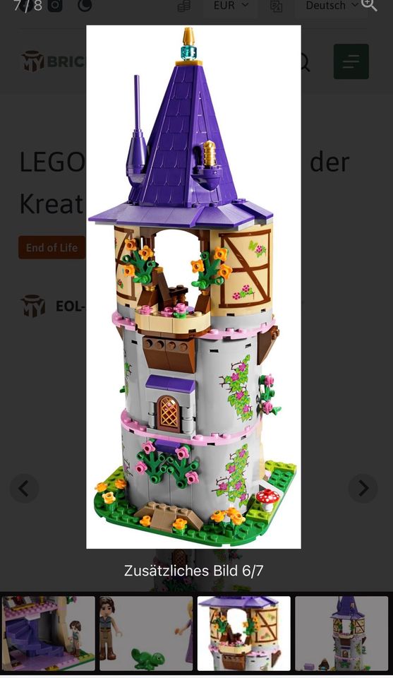 Lego Friends Rapunzel Turm, Märchen,Disney,Prinzessin in Breitenbach 