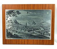 Ätzbild auf Edelstahl von Jena nach Merian Kupferstich 1650 Thüringen - Magdala Vorschau