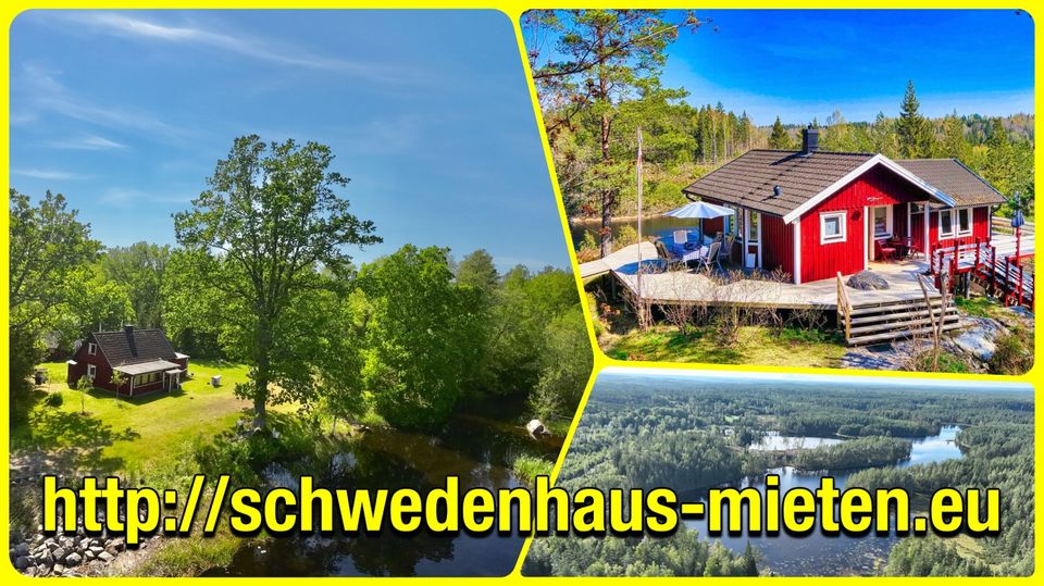 Ferienhaus in Schweden mieten – Wassergrundstück mit Alleinlage, direkt am Fluss Emån in Südschweden - 25 Meter, von der Haustür bis zur Wasserkante. in Osterholz-Scharmbeck