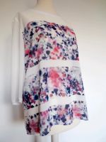 s.Oliver Bluse 3/4-Arm in weiss / Batikmuster in lila/pink/blau Hessen - Großenlüder Vorschau