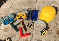 Bauarbeiter Handwerker Set (3 bis 7 J) Helm Handschuhe Thüringen - Kranichfeld Vorschau