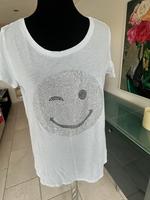 Hallhuber Shirt hellblau Smiley Strass Gr. M Baden-Württemberg - Herrenberg Vorschau