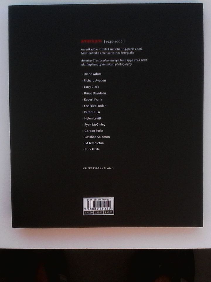 americans, Katalog der Kunsthalle Wien / 2006 in Berlin