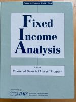 Fixed Income Analysis (CFA Programm, F.J.Fabozzi) Frankfurt am Main - Kalbach Vorschau