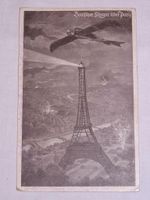 Alte Postkarte "Deutscher Flieger über Paris" von 1915 ! Sachsen-Anhalt - Dessau-Roßlau Vorschau