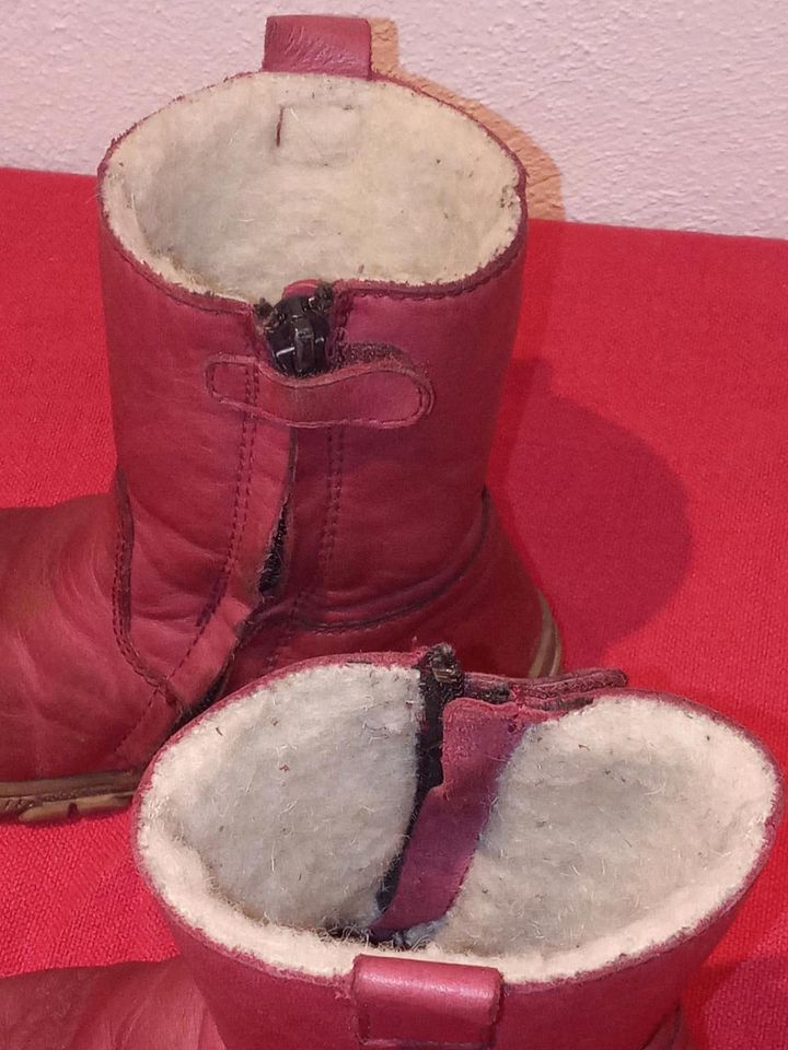 Sehr warme Winterstiefel Echtleder Lammwolle NP 119 in Sandhausen