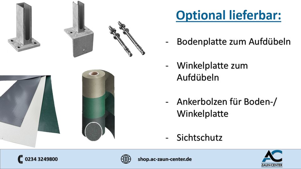 10m Doppelstabmattenzaun 1,83m Stabmatten Zaun Set 6/5/6 NR.2 in Bochum