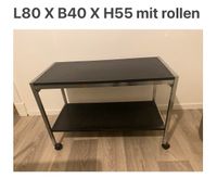 Schwarze Tisch mit rollen/ TV Bank/ Regel Hamburg - Harburg Vorschau