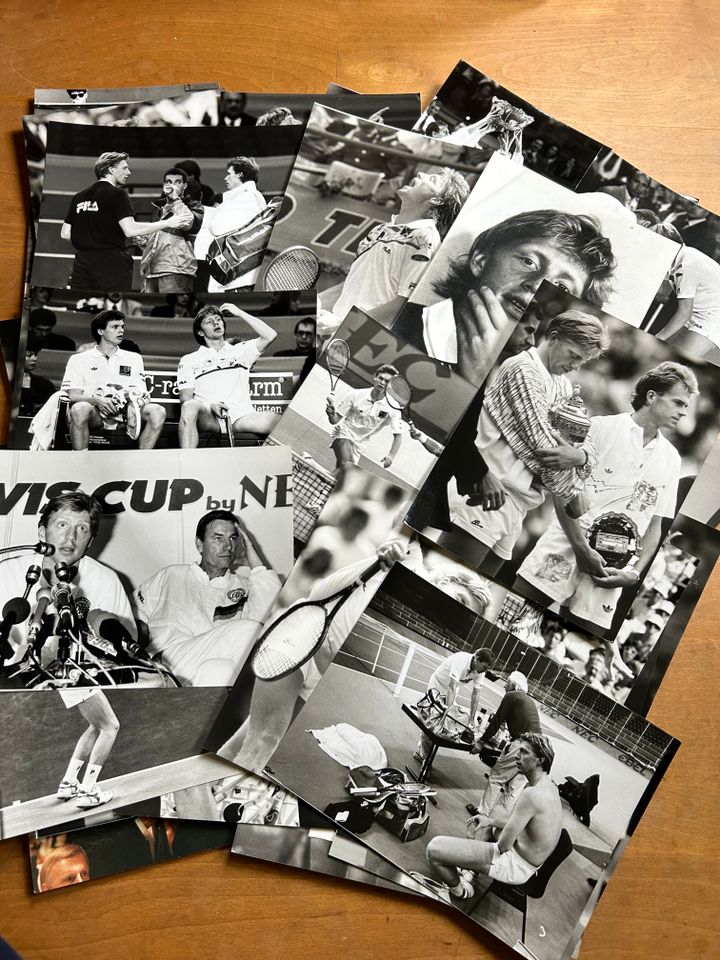100 Fotos / Profifotos von Boris Becker 80er & 90er s/w Tennis in Berlin