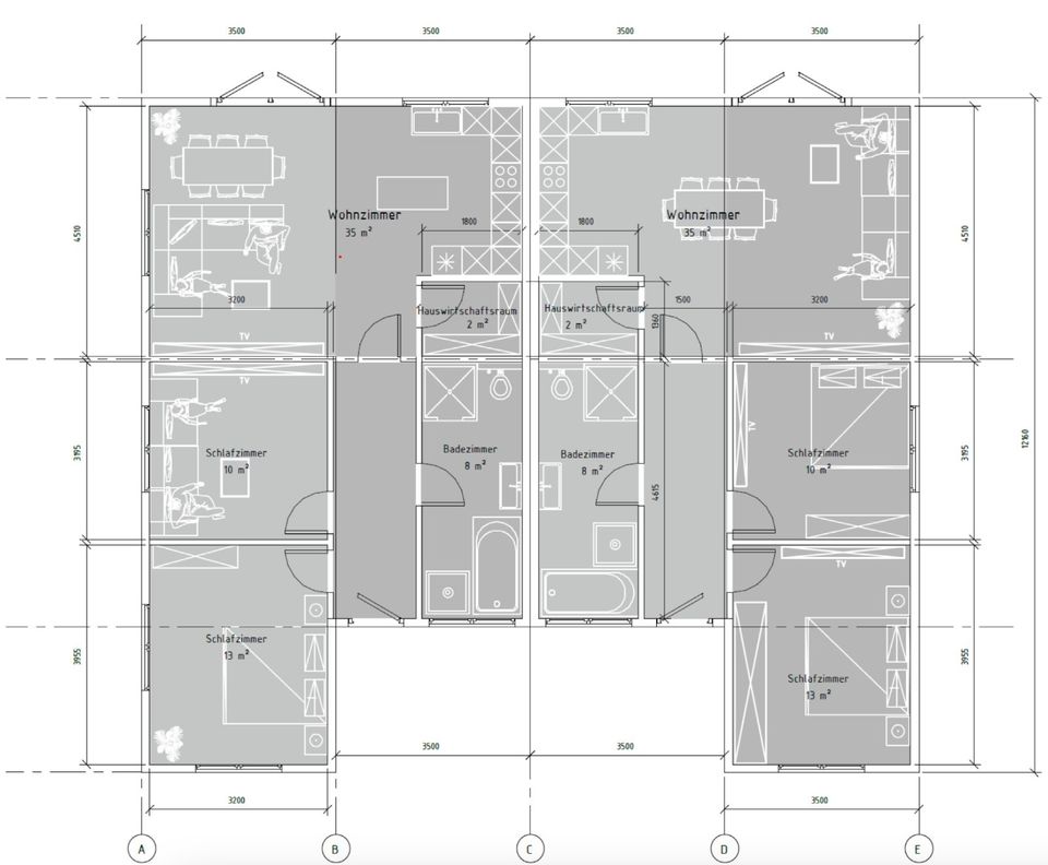 Modulhaus - Modulheim - Tiny House DHH 70 m² FleetHome DUBBELHEJM in Hamburg