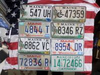 Original Maine US Kennzeichen / License Plate Hessen - Wabern Vorschau