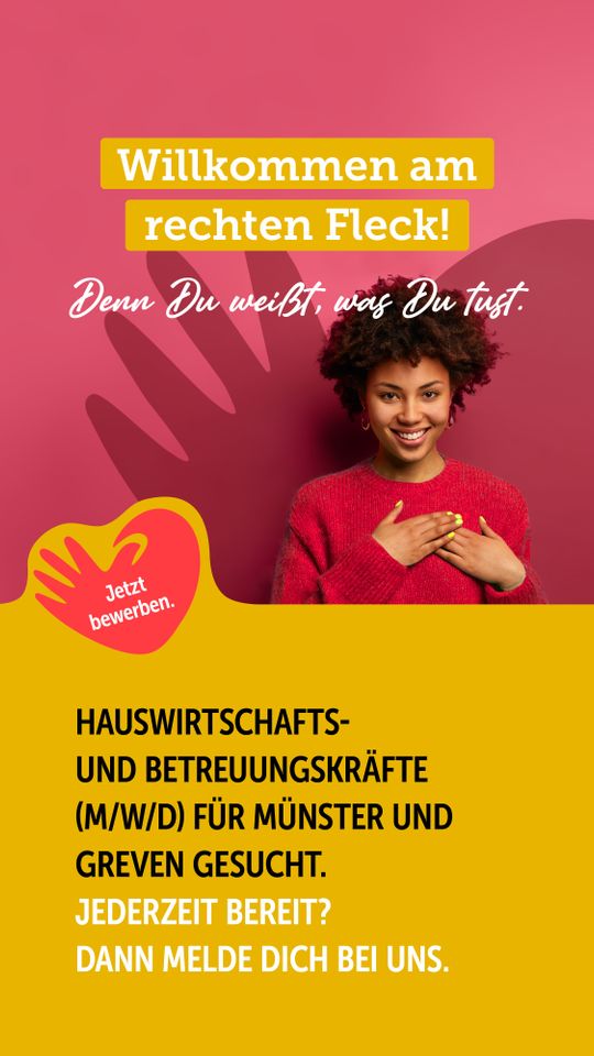 Hauswirtschafts- und Betreuungskraft (m/w/d) in Emsdetten