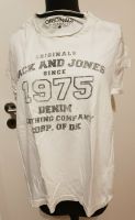Jack & Jones T-Shirt Shirt weiß mit Aufdruck Gr S Nordrhein-Westfalen - Erkrath Vorschau