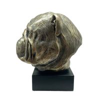 Hund Statue 09 Englische Britische Bulldogge Bronze Harz Skulptur Hessen - Karben Vorschau