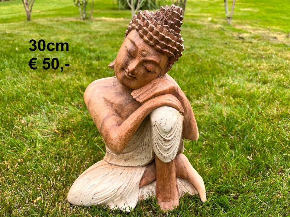 Buddha 30cm Holzbuddha Holz geschnitzt in Essen