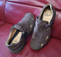 CLARKS SANDALE MITTELBRAUN VELOURLEDER VINTAGE GR 41(41,5) MEN UK Innenstadt - Köln Altstadt Vorschau