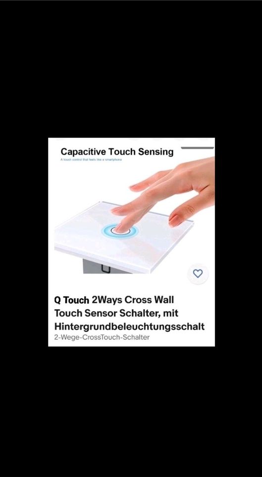 Sensor Touch Echt-Glas Schalter jetzt ink Versand in Düsseldorf