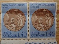 2 Briefmarken Poste Vaticane L. 40 1963 Nativitas Christi Vatikan Berlin - Zehlendorf Vorschau