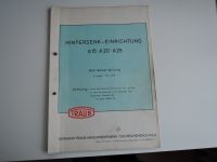 Traub A15- A20-A25 Hintersenk-Einrichtung- Betriebsanleitung Nordrhein-Westfalen - Velbert Vorschau