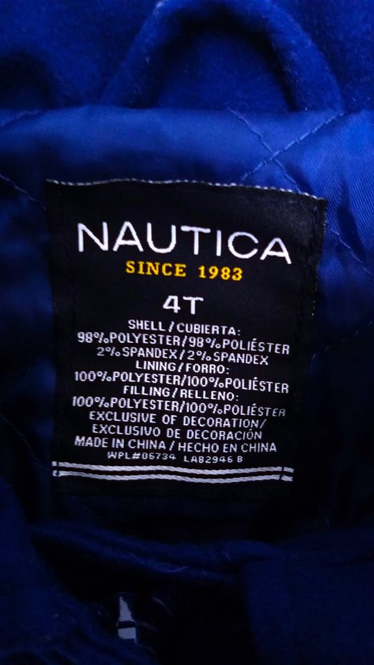 ORIGINAL NAUTICA JACKE – GR. 104 – BLAU – STEPPFUTTER !! in Hannover