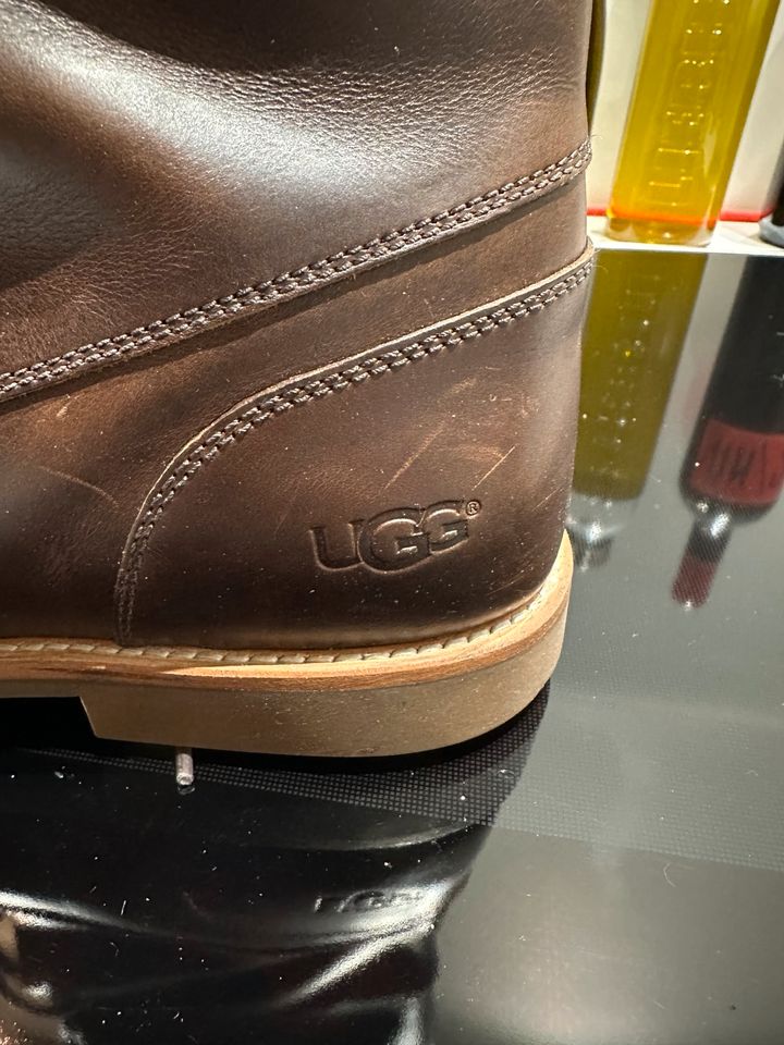 UGG Lederstiefel Herren Gr. 13, Glattleder, braun, wie neu in Köln