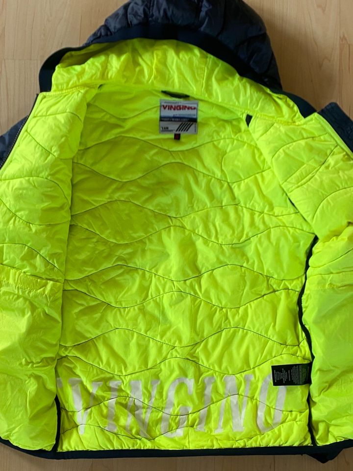 Vingino wattierte Übergangsjacke blau neon gr. 14/164 in Fellbach