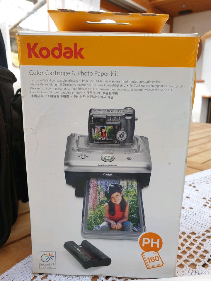 Kodac color cartridge & photo paper kit Sofortdrucker retro in Seitingen-Oberflacht