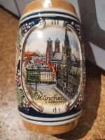 Sammler Bierkrug mit Münchner Marienplatz Panorama, Handbemalt Bayern - Maisach Vorschau