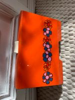 Kaffeefilter halter / Spender vintage alt orange Blümchen deko Düsseldorf - Oberkassel Vorschau