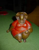 Bronzefigur, Frau mit Hut, Unikat,1,2 kg-Dickmadame-s.Angebot Nordrhein-Westfalen - Rhede Vorschau