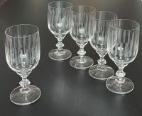 5  Gläser    Trinkgläser   Glas mit Fuß und schönem Muster Sachsen-Anhalt - Zeitz Vorschau