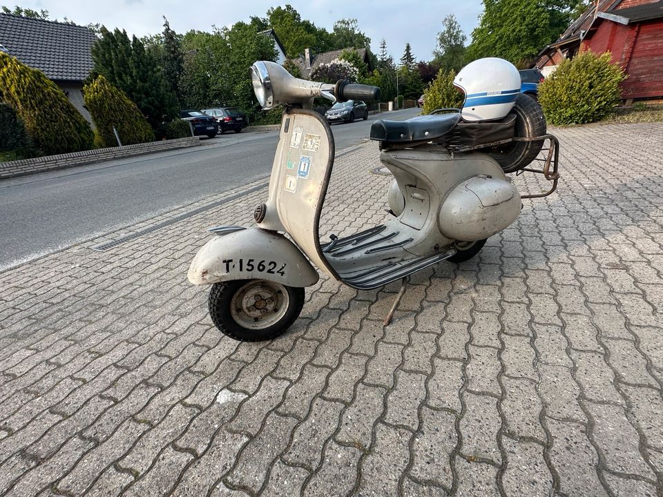 Vespa 125N Wideframe Beiwagen Gespann Rennmotor in Calberlah