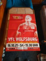 Plakat Union vs.Wolfsburg 16.10.2021 Berlin - Lichtenberg Vorschau