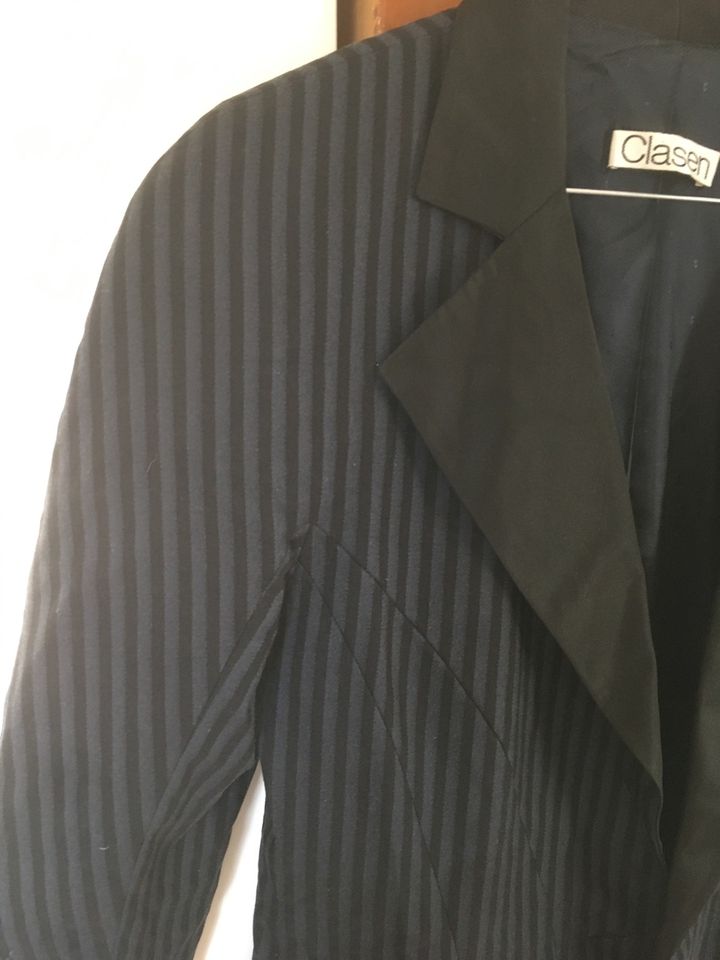 Blazer Jacke gestreift blau schwarz Clasen retro vintage 70er in München