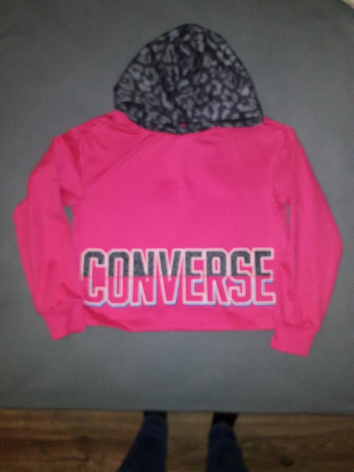 Converse Hoody/Pullover - Mädchen - 122/128 - pink/grau in Eibenstock