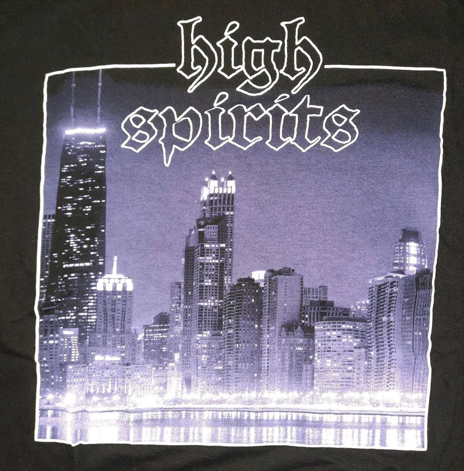 HIGH SPIRITS "Night City" Girlie Damen Shirt Gr. L # Metal Rock in Ganderkesee