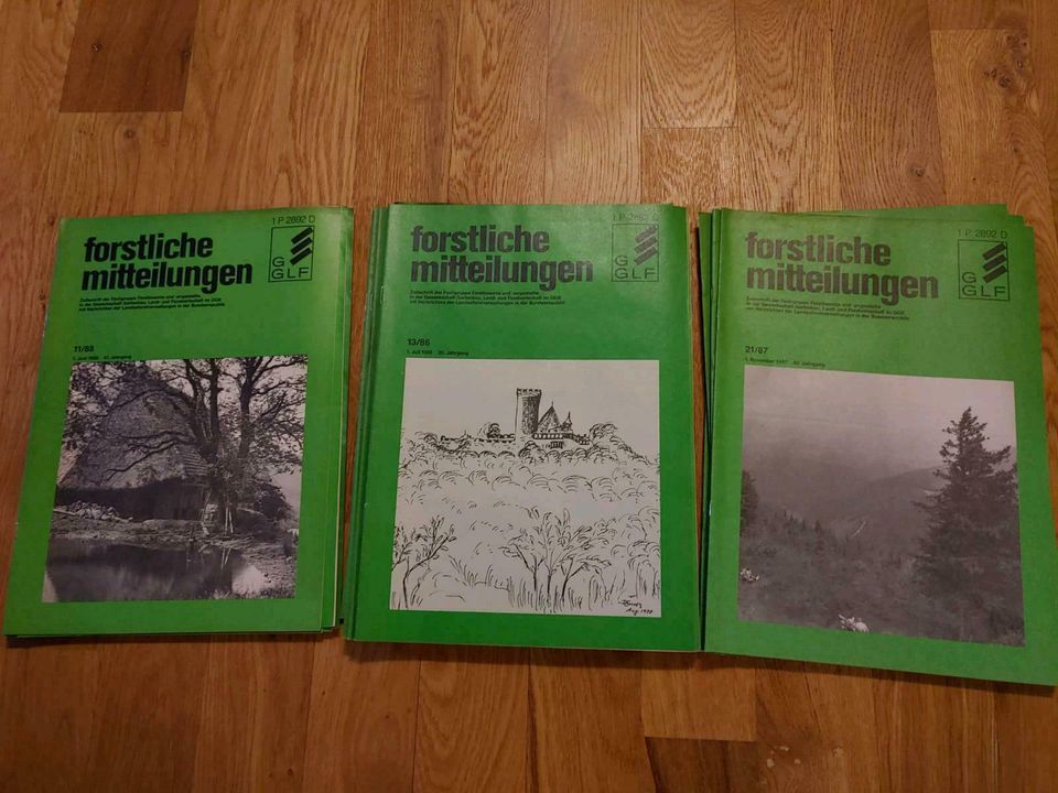 Jagd/ Forstliche Mitteilungen aus 1986 / 1987 und 1988 in Fuldatal