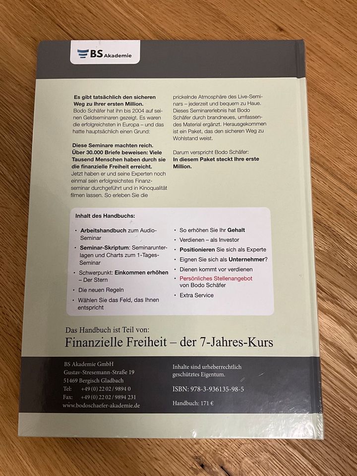 Bodo Schäfer: Erste Million in 7 Jahren HANDBUCH finanziell frei in Obergünzburg