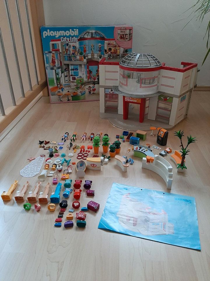 Playmobil 5485 City Life Shopping-Center mit Einrichtung gebrauch in Alzenau