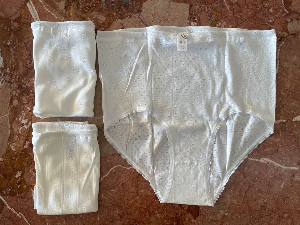 4 Hüftslips Gr.48/50Weiß v. C&A Lingerie Neu in München