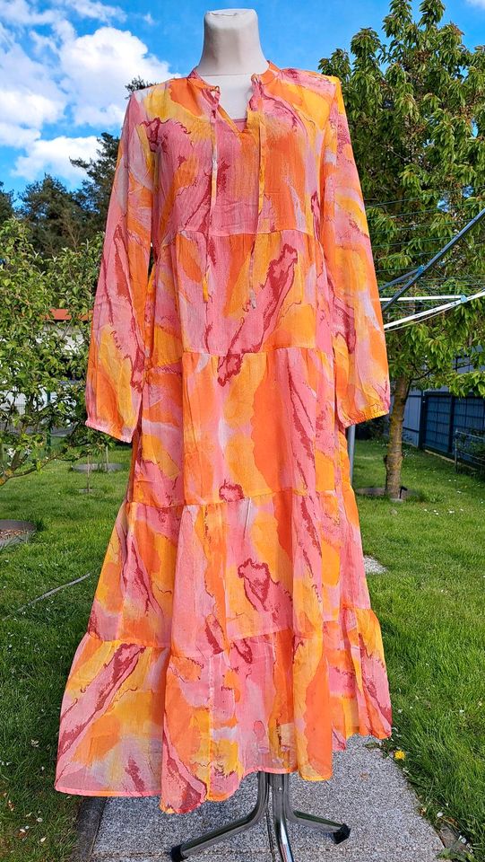 Aniston Casual 36,38,40,42 durchscheinendes Maxikleid Kleid in Plattenburg
