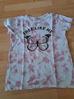 T Shirt gr 158 /164 weiss mit rosa und mit Schmetterling drauf Hessen - Kirchhain Vorschau
