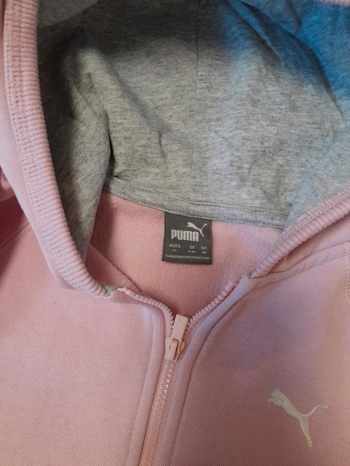 PUMA Sweatjacke Gr. 98 rosa in Fernwald