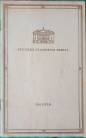 Programmheft Deutsche Staatsoper Berlin 1955 "Gajaneh" Berlin - Niederschönhausen Vorschau