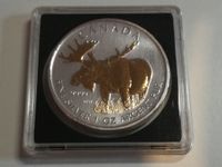 Kanada, 5 Dollars, Elch, 2012, 1 OZ Silber, original, Teilvergold Hessen - Lindenfels Vorschau