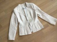 Designer Echt Leder Steven Ashford Jacke Blazer weiß 40 M Italien Bayern - Gilching Vorschau