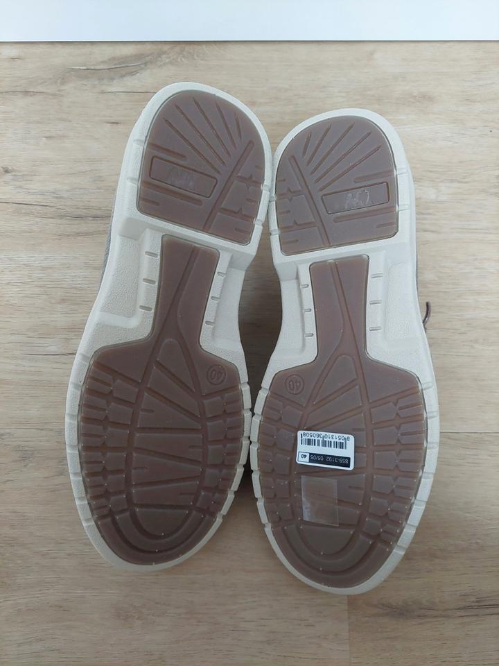 NEU Braune Knit Sneaker Schnürer Halbschuhe Weinbrenner, Gr. 40 in Ergoldsbach