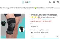 Haltungshelfer 3D-Knie-Kompressionsbandage Kniebandage XXL black Nürnberg (Mittelfr) - Oststadt Vorschau